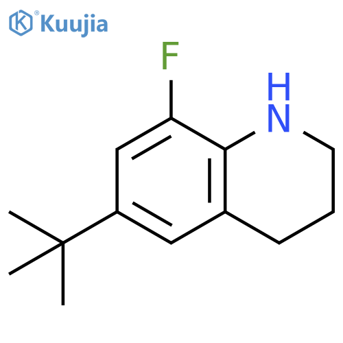 6-tert-butyl-8-fluoro-1,2,3,4-tetrahydroquinoline structure