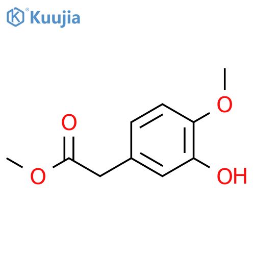 Methyl 3-hydroxy-4-methoxyphenylacetate structure