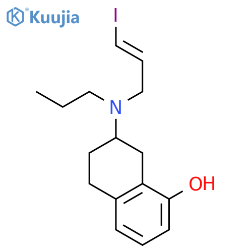 1-Naphthalenol,5,6,7,8-tetrahydro-7-[[(2E)-3-iodo-2-propen-1-yl]propylamino]- structure