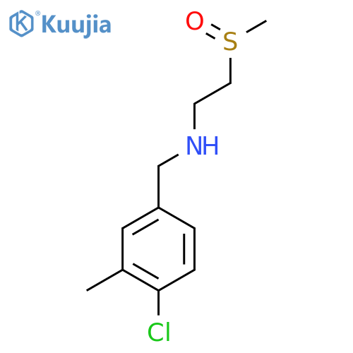 (4-chloro-3-methylphenyl)methyl(2-methanesulfinylethyl)amine structure