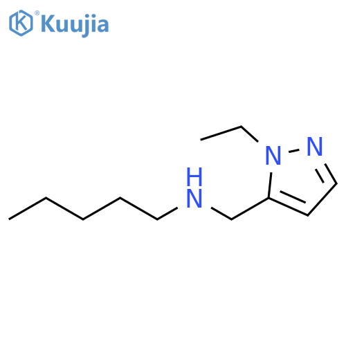 (1-ethyl-1H-pyrazol-5-yl)methyl(pentyl)amine structure