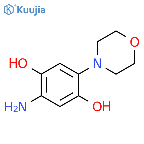 1,4-Benzenediol, 2-amino-5-(4-morpholinyl)- structure