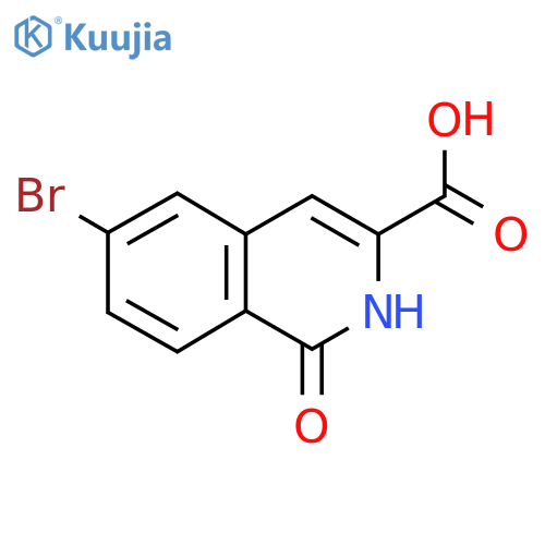 6-Bromo-1-hydroxyisoquinoline-3-carboxylic acid structure