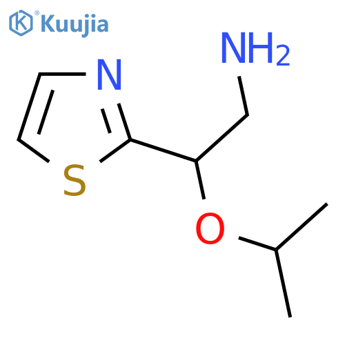 2-(propan-2-yloxy)-2-(1,3-thiazol-2-yl)ethan-1-amine structure