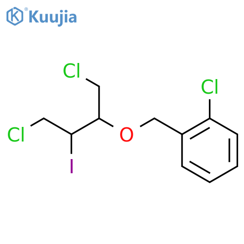 1-chloro-2-{(1,4-dichloro-3-iodobutan-2-yl)oxymethyl}benzene structure