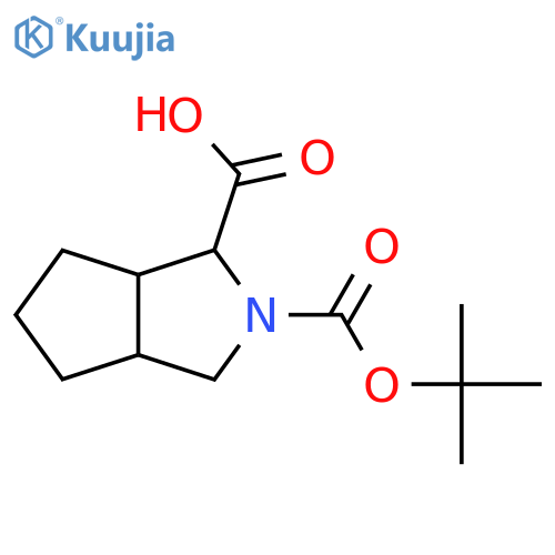 2-(tert-Butoxycarbonyl)octahydrocyclopentacpyrrole-1-carboxylic Acid structure