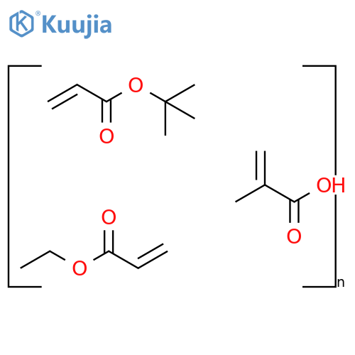 Poly(tert-butyl acrylate-co-ethyl acrylate-co-methacrylic acid) structure
