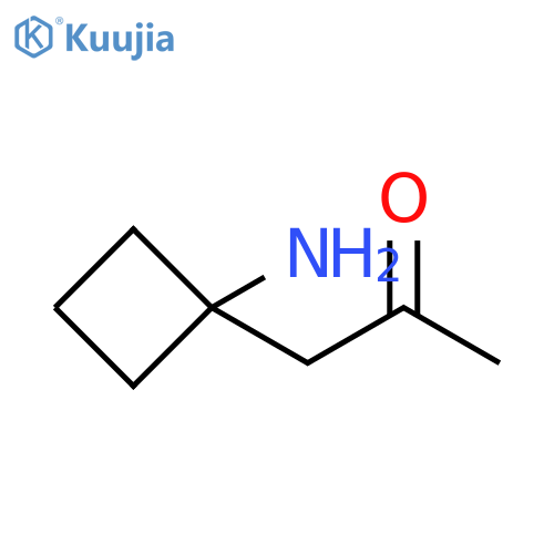 1-(1-Aminocyclobutyl)propan-2-one structure