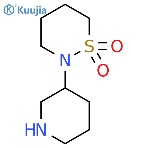2-(Piperidin-3-yl)-1lambda6,2-thiazinane-1,1-dione structure