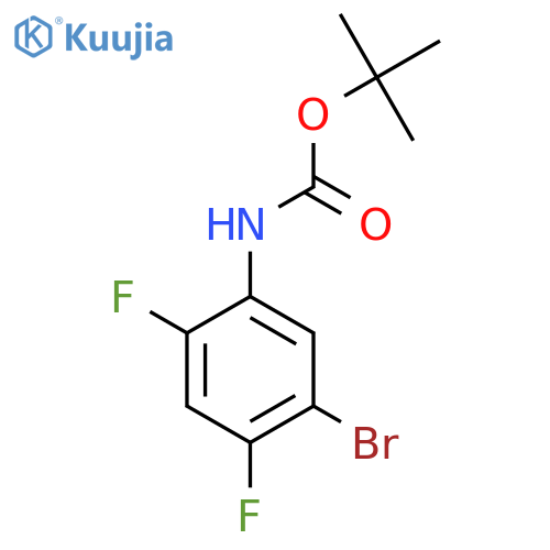 tert-butyl N-(5-bromo-2,4-difluorophenyl)carbamate structure