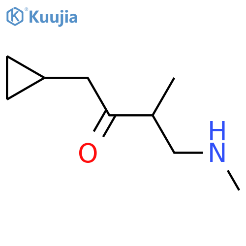 1-Cyclopropyl-3-methyl-4-(methylamino)butan-2-one structure