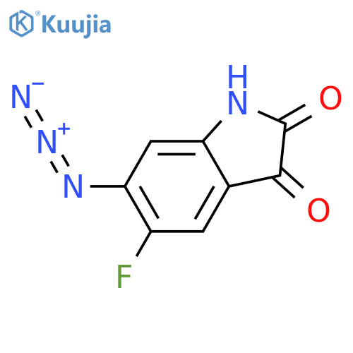6-azido-5-fluoro-2,3-dihydro-1H-indole-2,3-dione structure