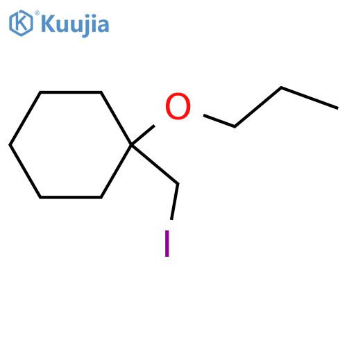 1-(iodomethyl)-1-propoxycyclohexane structure