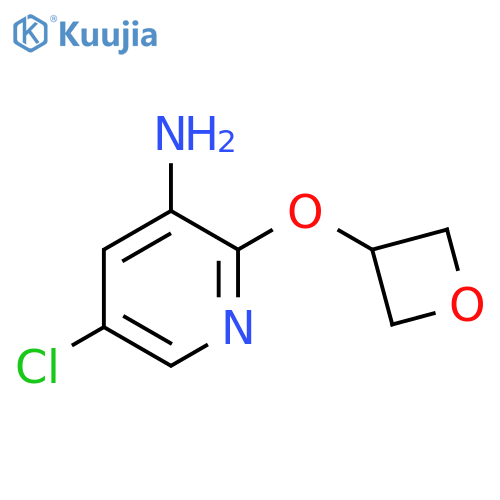 5-Chloro-2-(oxetan-3-yloxy)pyridin-3-amine structure