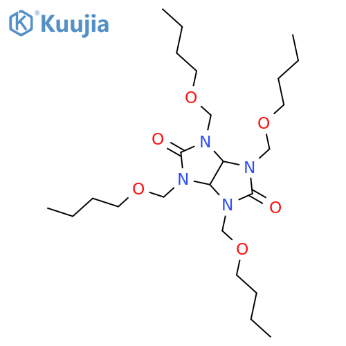 Imidazo[4,5-d]imidazole-2,5(1H,3H)-dione,1,3,4,6-tetrakis(butoxymethyl)tetrahydro- structure