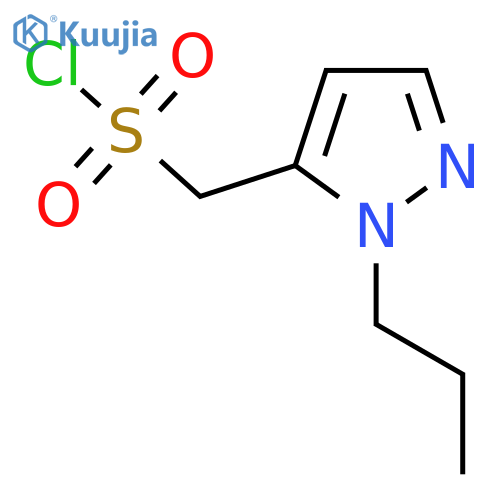 (2-Propyl-2H-pyrazol-3-yl)-methanesulfonyl chloride structure