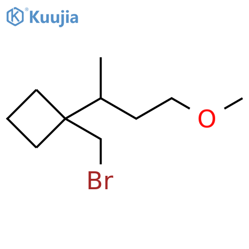 Cyclobutane, 1-(bromomethyl)-1-(3-methoxy-1-methylpropyl)- structure