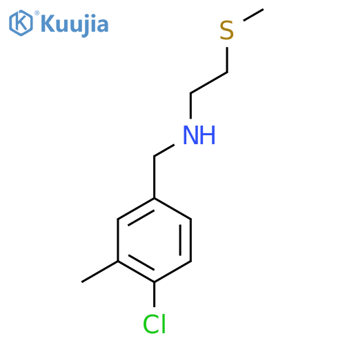 (4-chloro-3-methylphenyl)methyl2-(methylsulfanyl)ethylamine structure