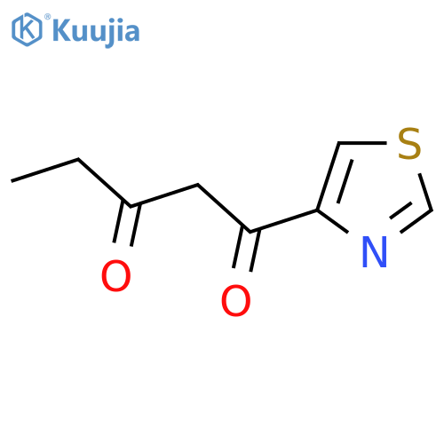 1-(1,3-thiazol-4-yl)pentane-1,3-dione structure