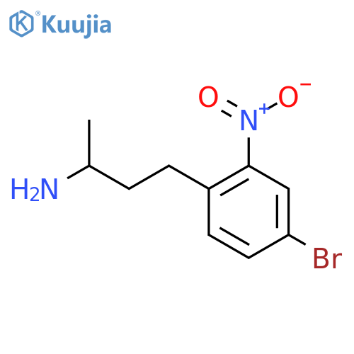 4-(4-bromo-2-nitrophenyl)butan-2-amine structure