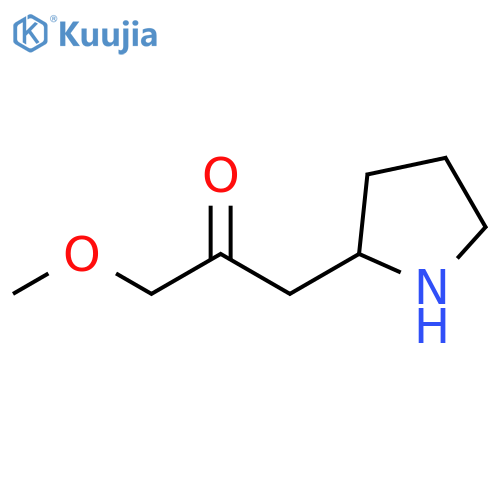 2-Propanone, 1-methoxy-3-(2-pyrrolidinyl)- structure