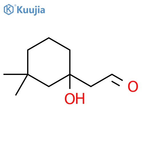 Cyclohexaneacetaldehyde, 1-hydroxy-3,3-dimethyl- structure