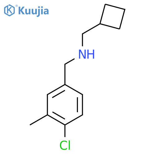 (4-chloro-3-methylphenyl)methyl(cyclobutylmethyl)amine structure