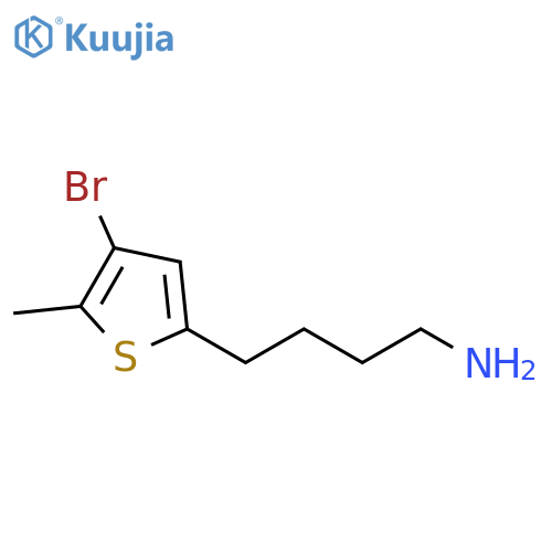 4-(4-bromo-5-methylthiophen-2-yl)butan-1-amine structure