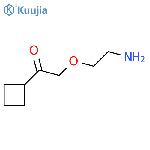 2-(2-Aminoethoxy)-1-cyclobutylethan-1-one structure