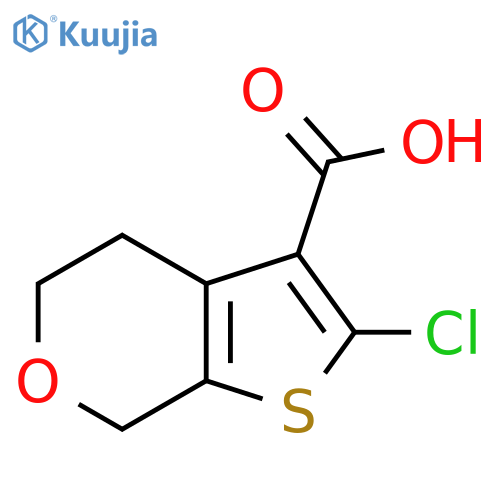 2-chloro-4H,5H,7H-thieno2,3-cpyran-3-carboxylic acid structure
