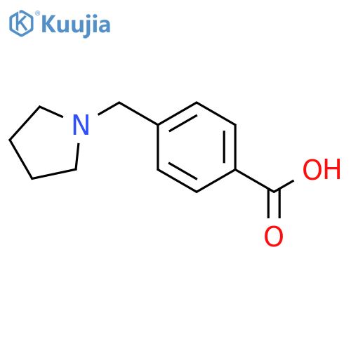 4-(Pyrrolidin-1-ylmethyl)benzoic acid structure