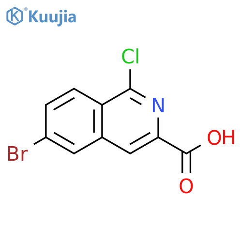 3-Isoquinolinecarboxylic acid, 6-bromo-1-chloro- structure