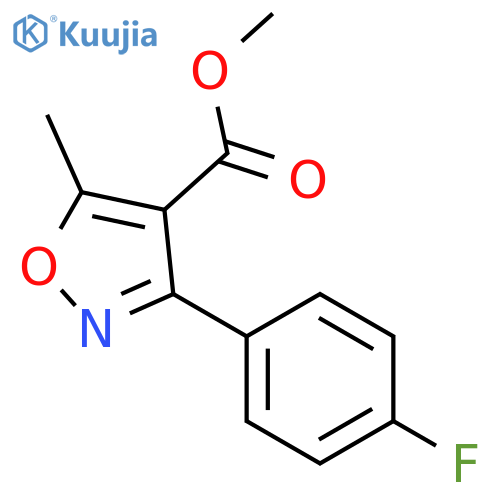 3-(4-fluorophenyl)-5-methyl-4-Isoxazolecarboxylic acid methyl ester structure