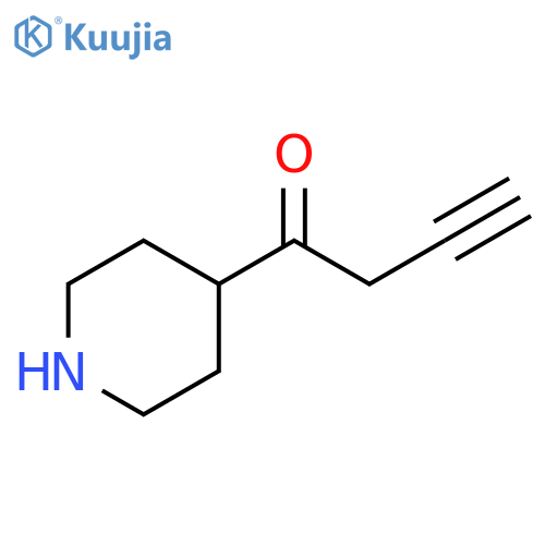 3-Butyn-1-one, 1-(4-piperidinyl)- structure