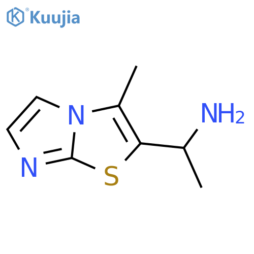 1-{3-methylimidazo2,1-b1,3thiazol-2-yl}ethan-1-amine structure