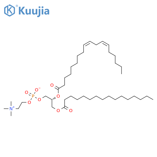 1-palmitoyl-2-linoleoyl-sn-glycero-3-phosphocholine structure