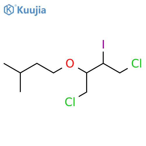 1,4-dichloro-2-iodo-3-(3-methylbutoxy)butane structure