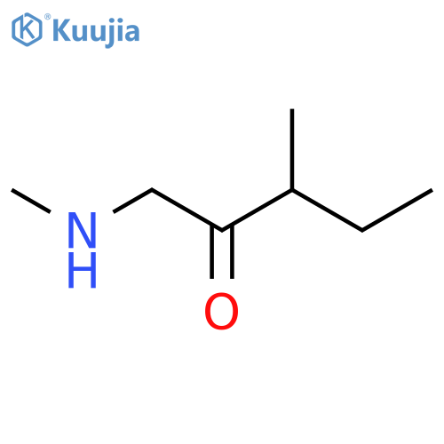 3-Methyl-1-(methylamino)pentan-2-one structure