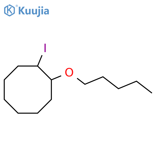 1-iodo-2-(pentyloxy)cyclooctane structure