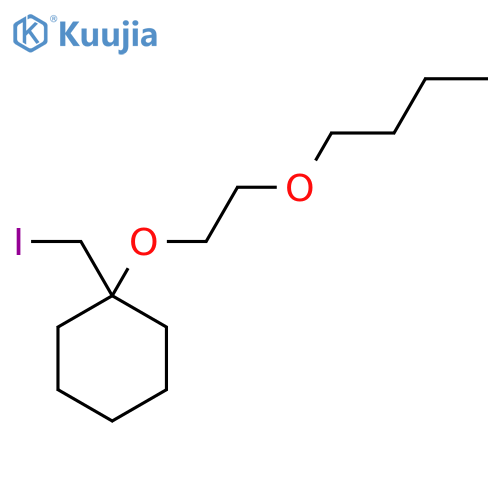 1-(2-butoxyethoxy)-1-(iodomethyl)cyclohexane structure