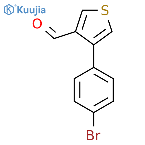 4-(4-Bromophenyl)thiophene-3-carbaldehyde structure