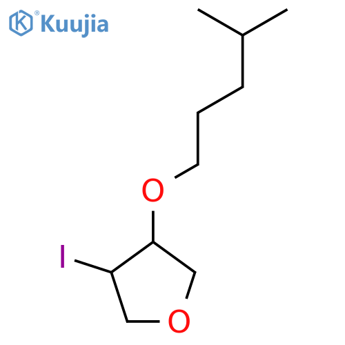3-iodo-4-(4-methylpentyl)oxyoxolane structure