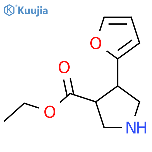 ethyl 4-(furan-2-yl)pyrrolidine-3-carboxylate structure