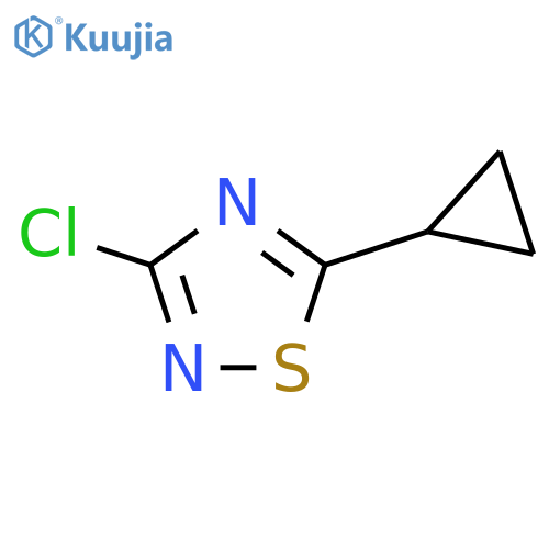 3-chloro-5-cyclopropyl-1,2,4-thiadiazole structure