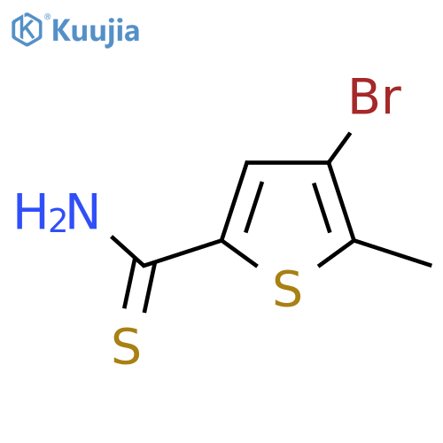 4-bromo-5-methylthiophene-2-carbothioamide structure