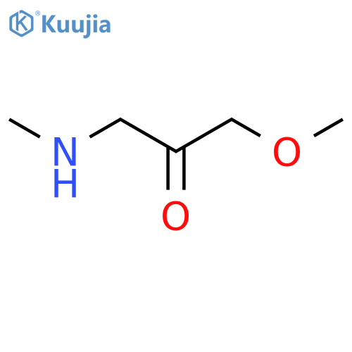 (3-methoxy-2-oxopropyl)(methyl)amine structure