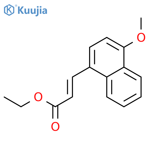 Ethyl (E)-3-(4-methoxynaphthalen-1-yl)prop-2-enoate structure