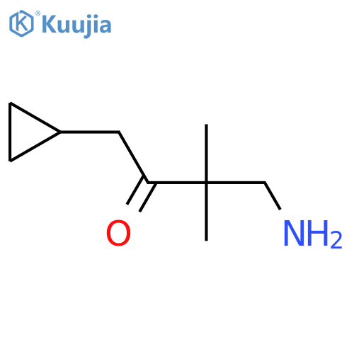 4-Amino-1-cyclopropyl-3,3-dimethylbutan-2-one structure