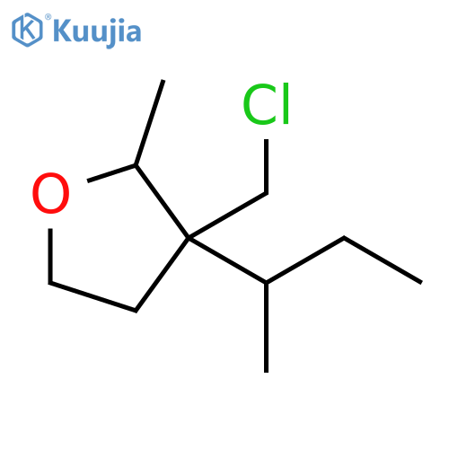 Furan, 3-(chloromethyl)tetrahydro-2-methyl-3-(1-methylpropyl)- structure