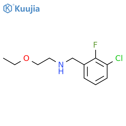 (3-chloro-2-fluorophenyl)methyl(2-ethoxyethyl)amine structure